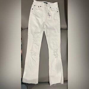 Katie J NYC White Distressed Kids Jeans